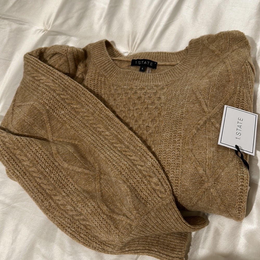 1.STATE brand , size large, camel color, NWT
